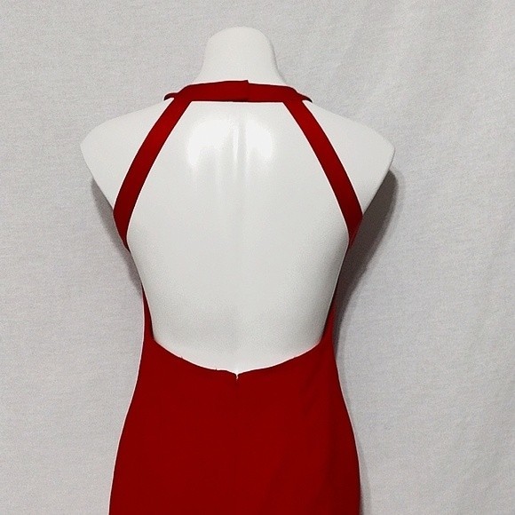 Andrea Polizzi Rex Lester Little Red Open Back Shift Dress Size 8 - Picture 6 of 7